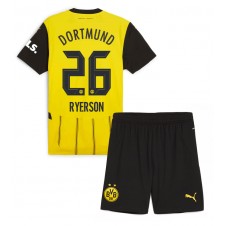 Borussia Dortmund Julian Ryerson #26 Hemmaställ Barn 2024-25 Korta ärmar (+ Korta byxor)